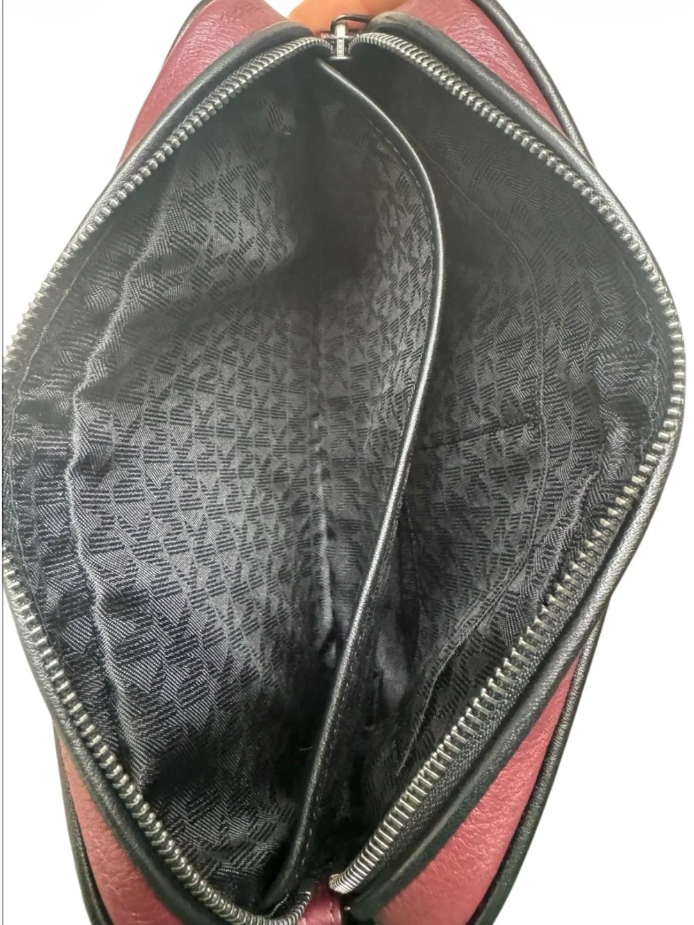 Michael Kors Pebbled Leather Crossbody in Wine